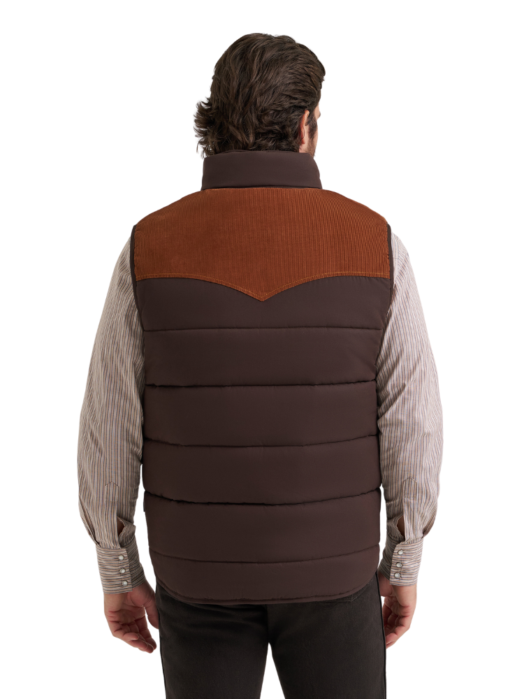 Veste sans manches Corduroy Yoke Puffer - Homme