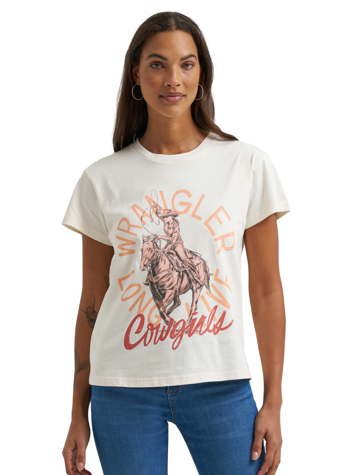 T-shirt Rétro Egret Cream - Femme