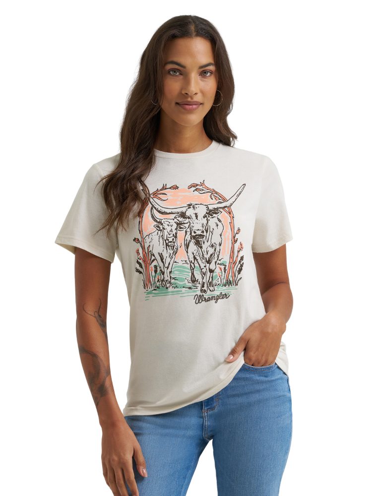 T-Shirt Longhorns - Femme