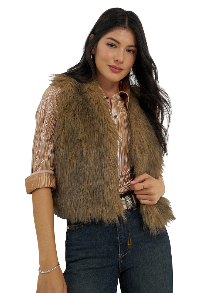 Veste sans manches Fourrure Wrangler® X Lainey Wilson - Femme