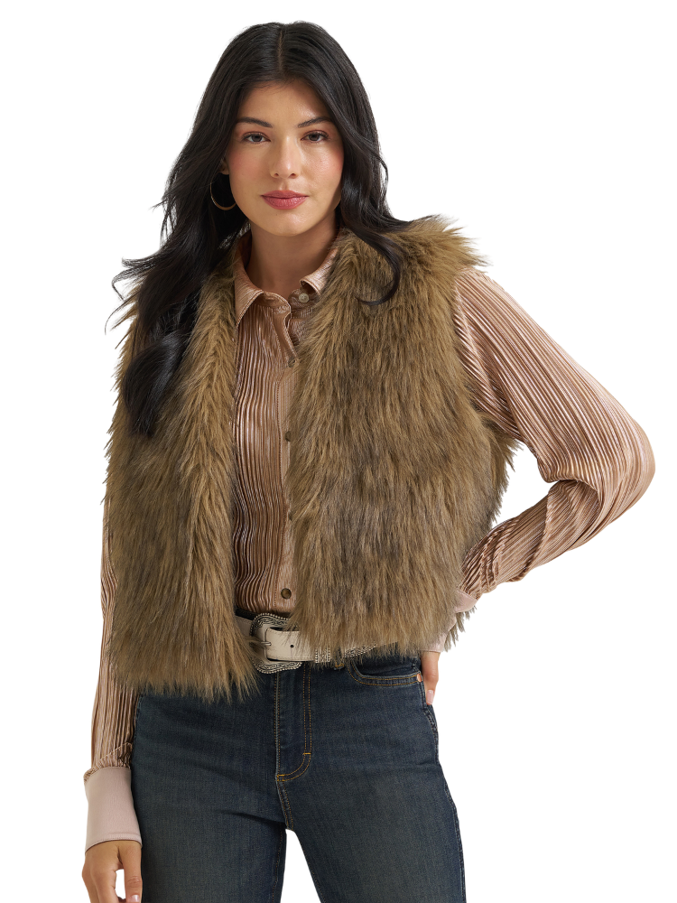 Veste sans manches Fourrure Wrangler® X Lainey Wilson - Femme