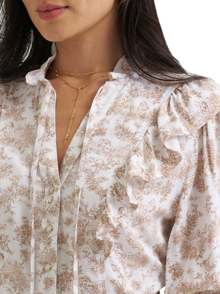 Blouse Wrangler® x Lainey Wilson à imprimé floral - Femme