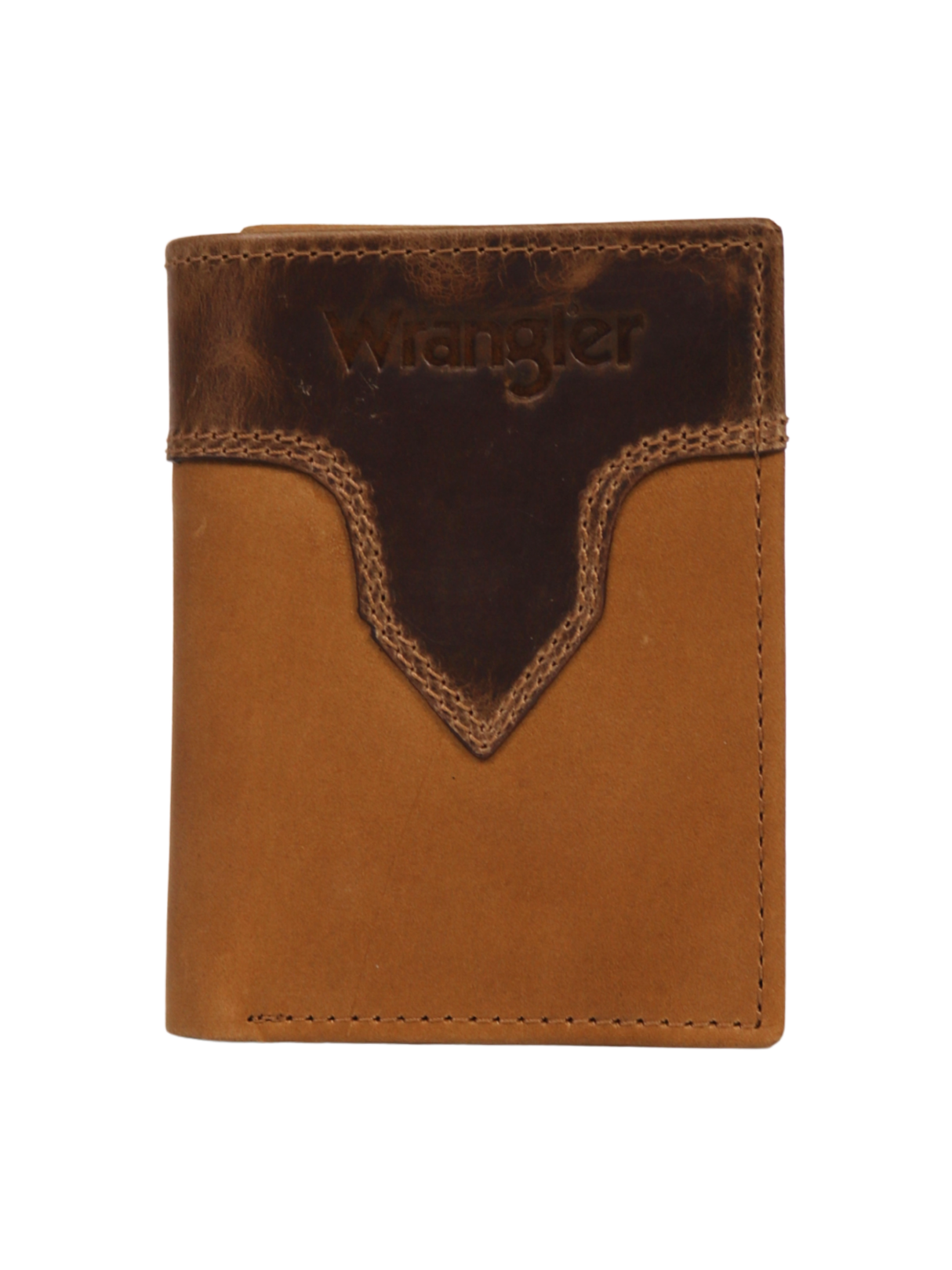 Tan Crazy Horse Tri-Fold Wallet