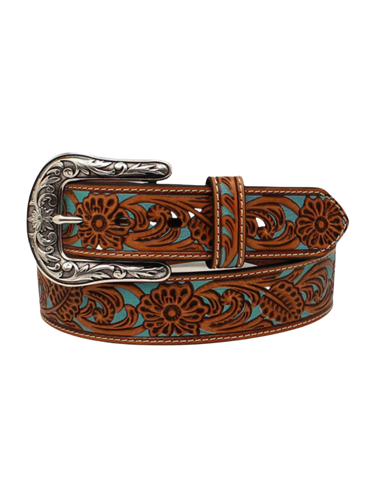 Floral Engraved Belt - Women