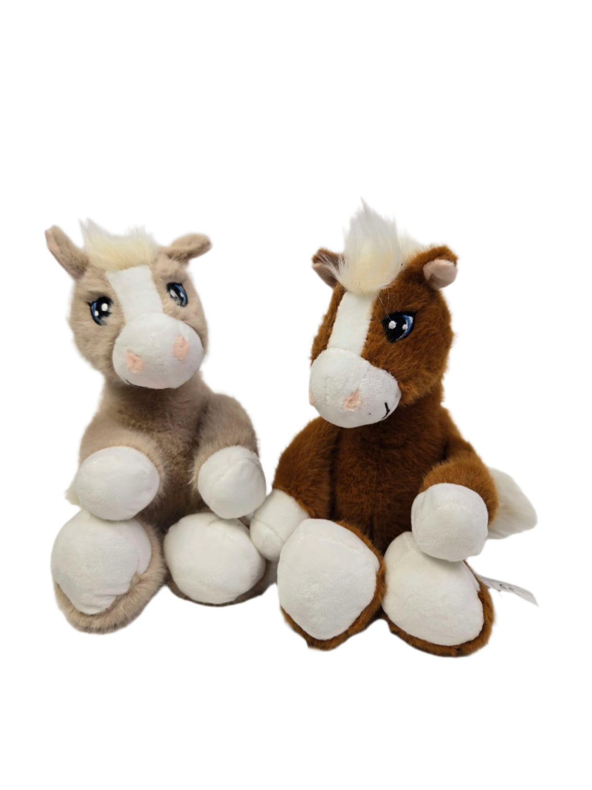 Peluche poney assis