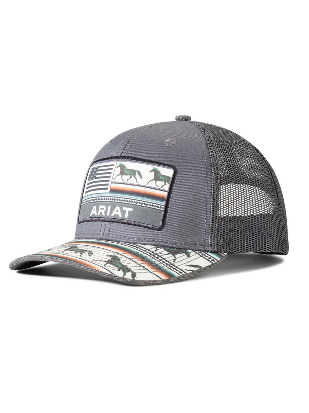Stripes Horse American Flag Cap