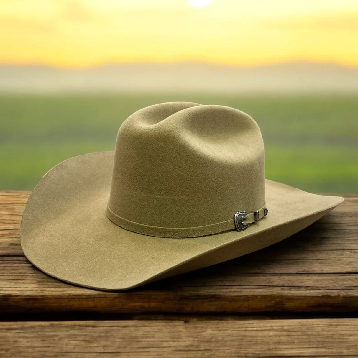 Chapeau Western Cattleman en feutre 3X Fawn - Adulte