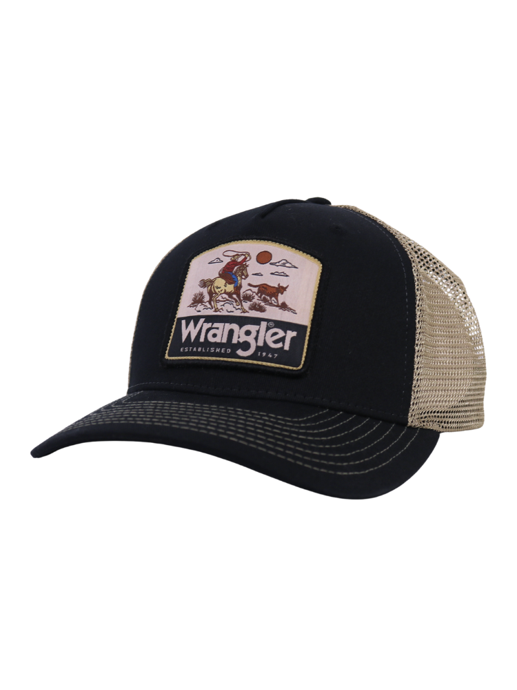 Black Chase Patch Cap