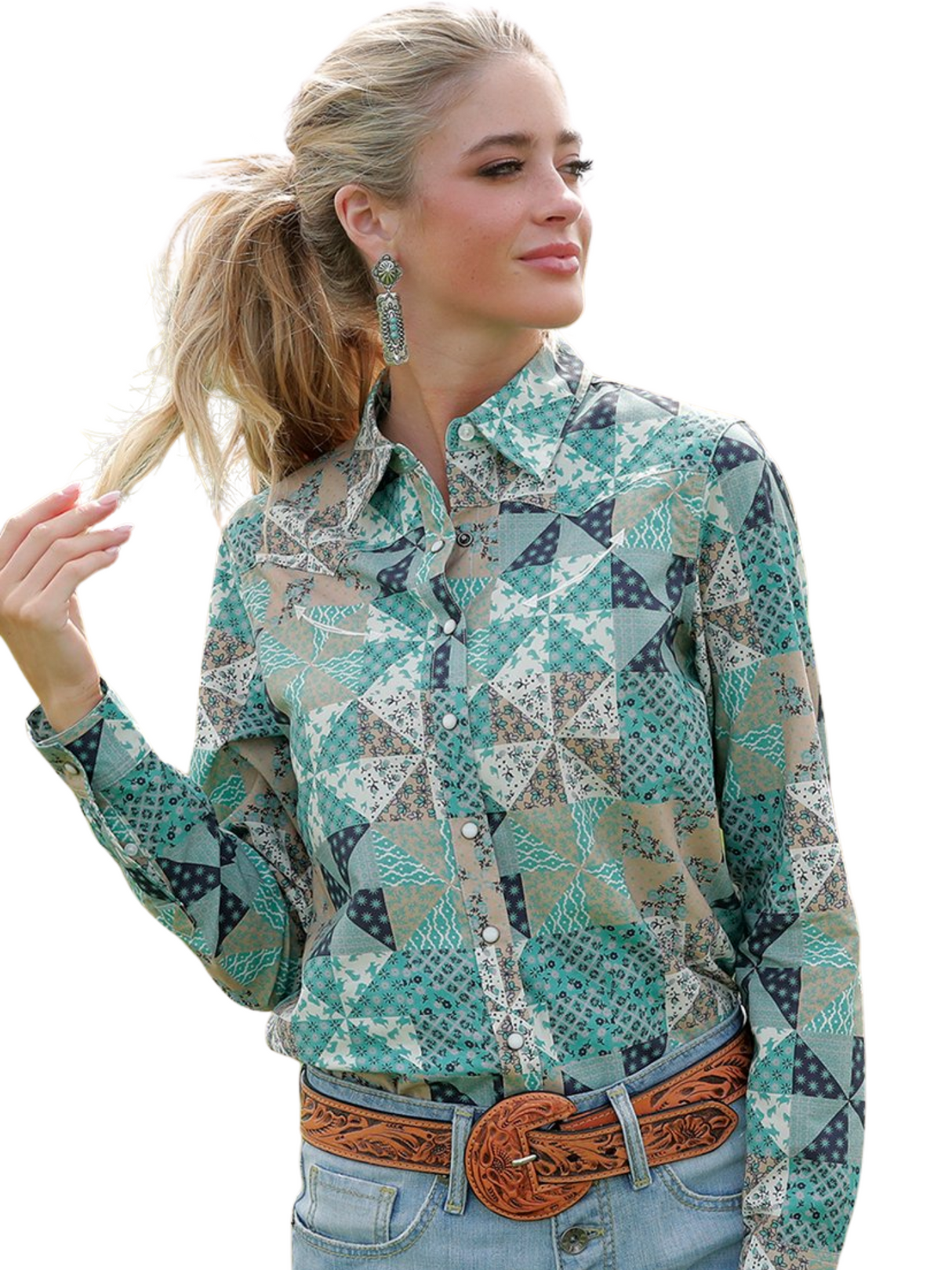 Western Geometric Shirt - Women's