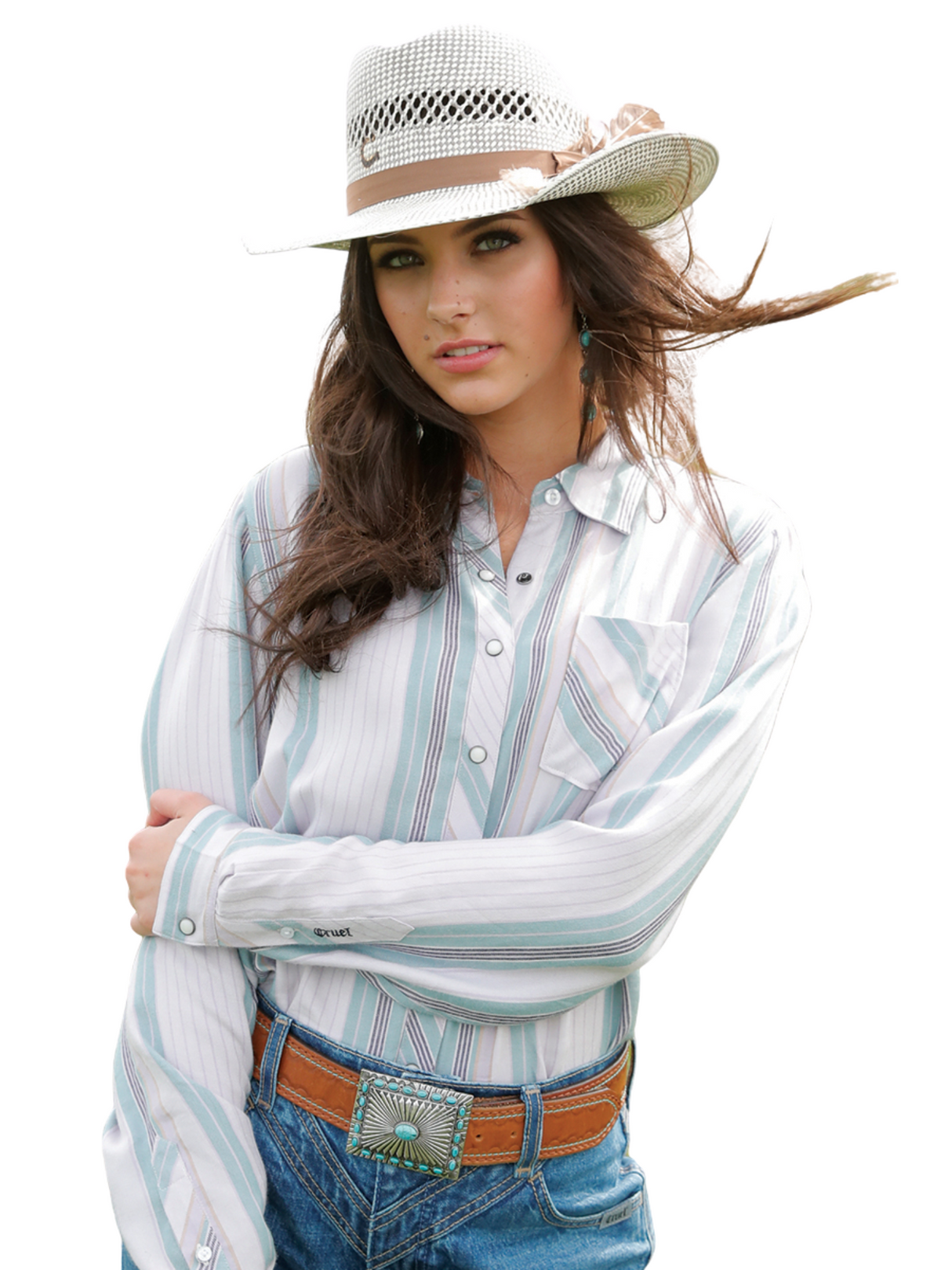Chemise Western Stripe - Femme