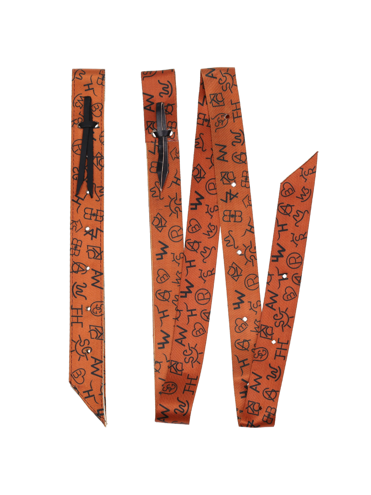 Ensemble de sanglon et contre-sangle western Western Code en nylon