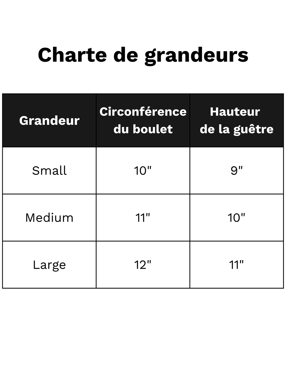 Guêtres Prodigy Original