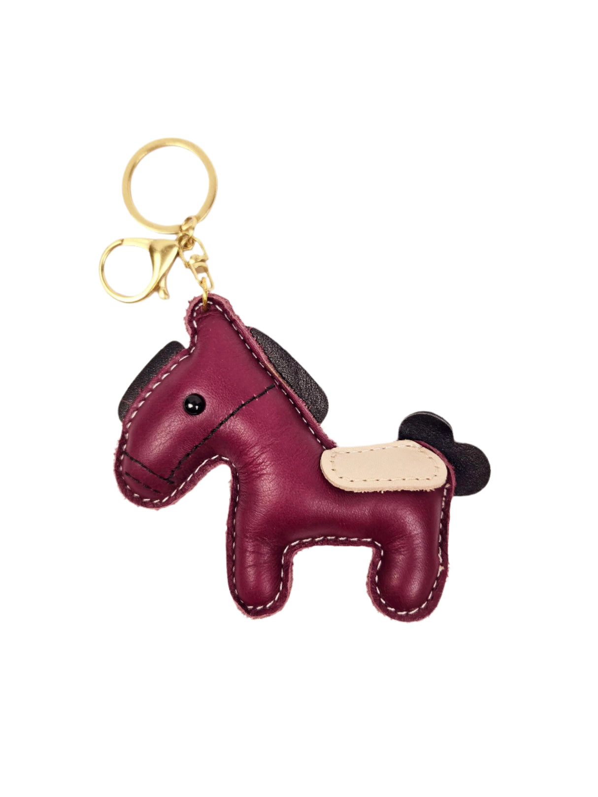 Porte-clé Poney cuir