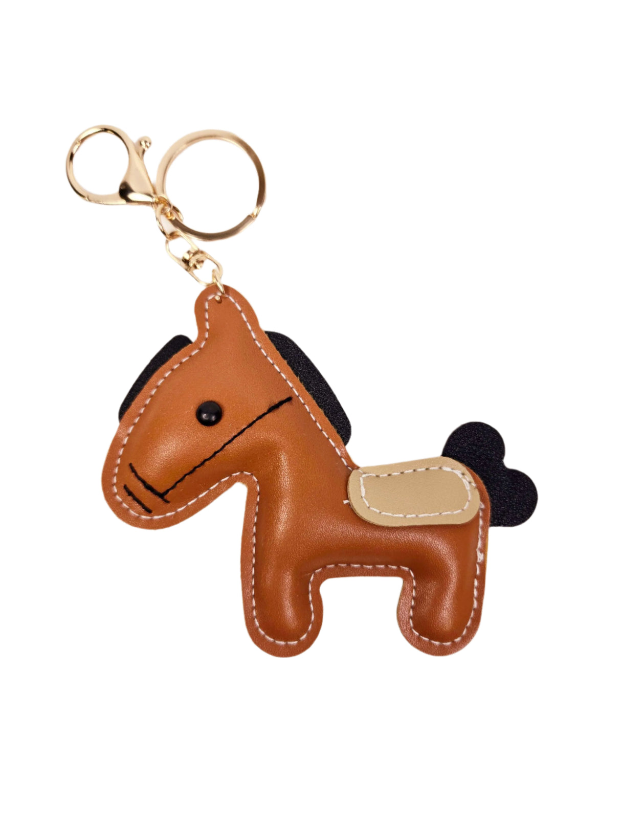 Porte-clé Poney cuir