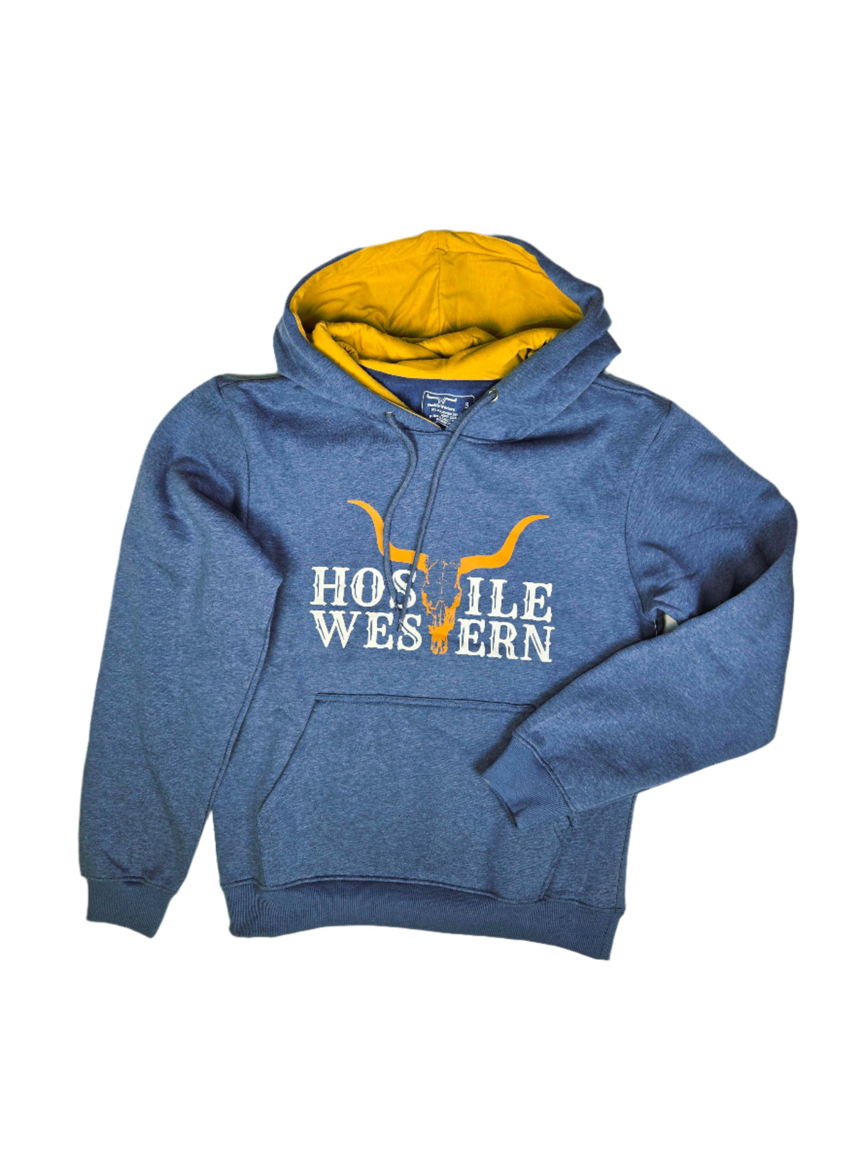 Hoodie longhorn et lettrage rustique - Homme