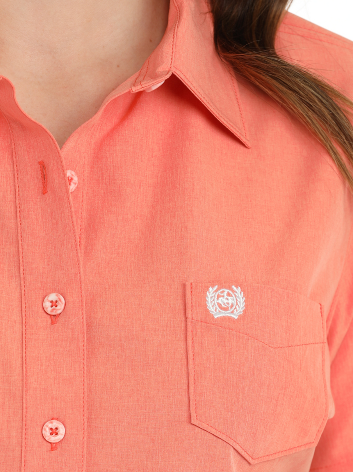 Chemise à Manches Courtes Arenaflex Corail - Femme