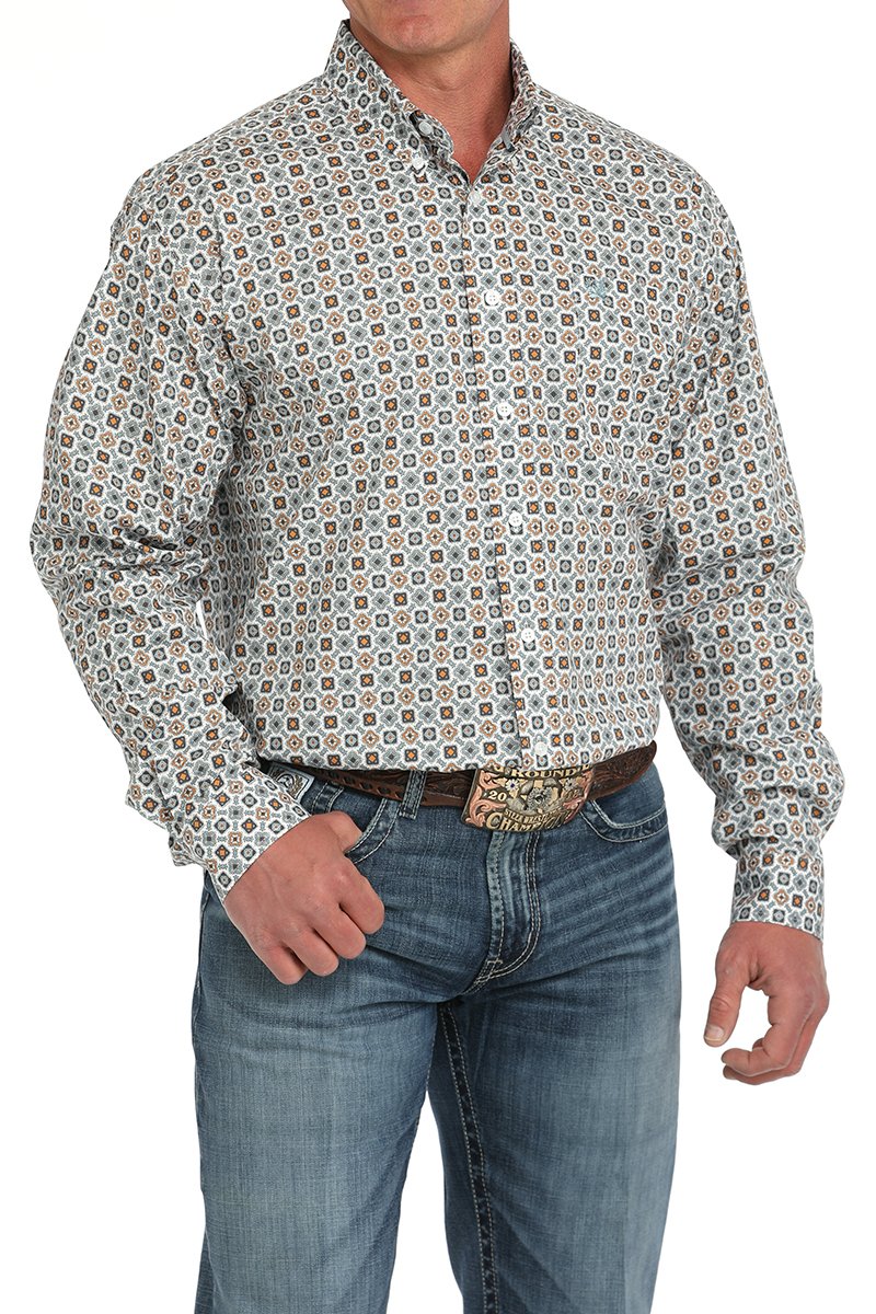 Stretch Medallion Shirt - Men