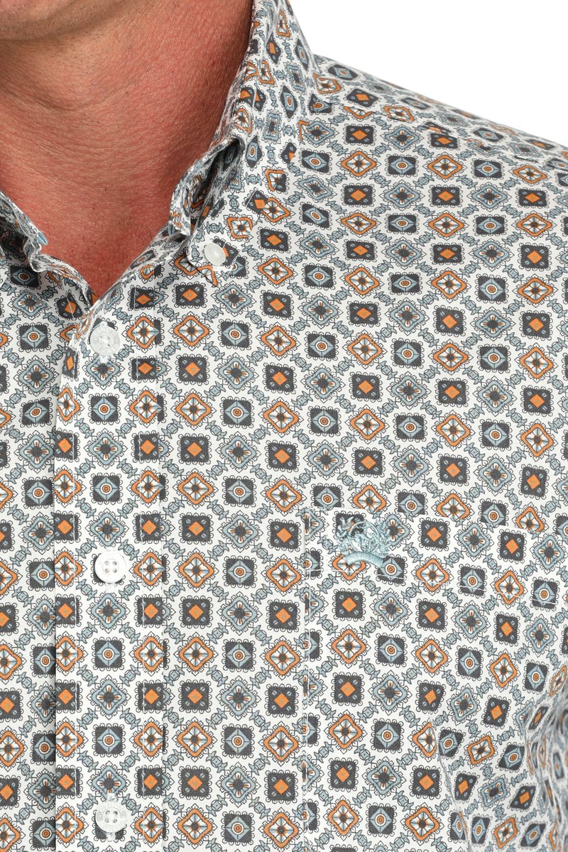 Stretch Medallion Shirt - Men