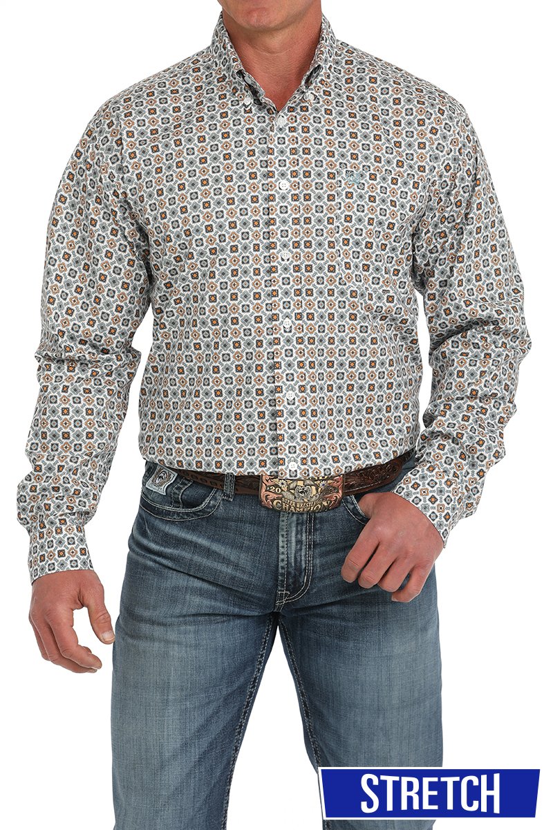 Stretch Medallion Shirt - Men