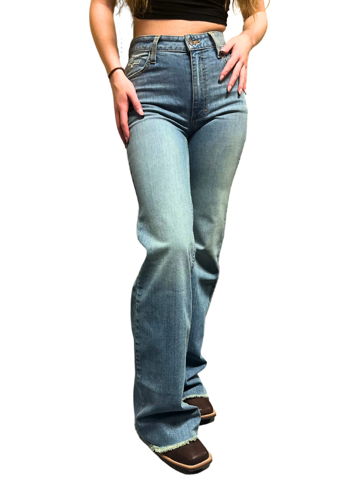 Jeans Olivia Trousers High Rise Blue - Femme