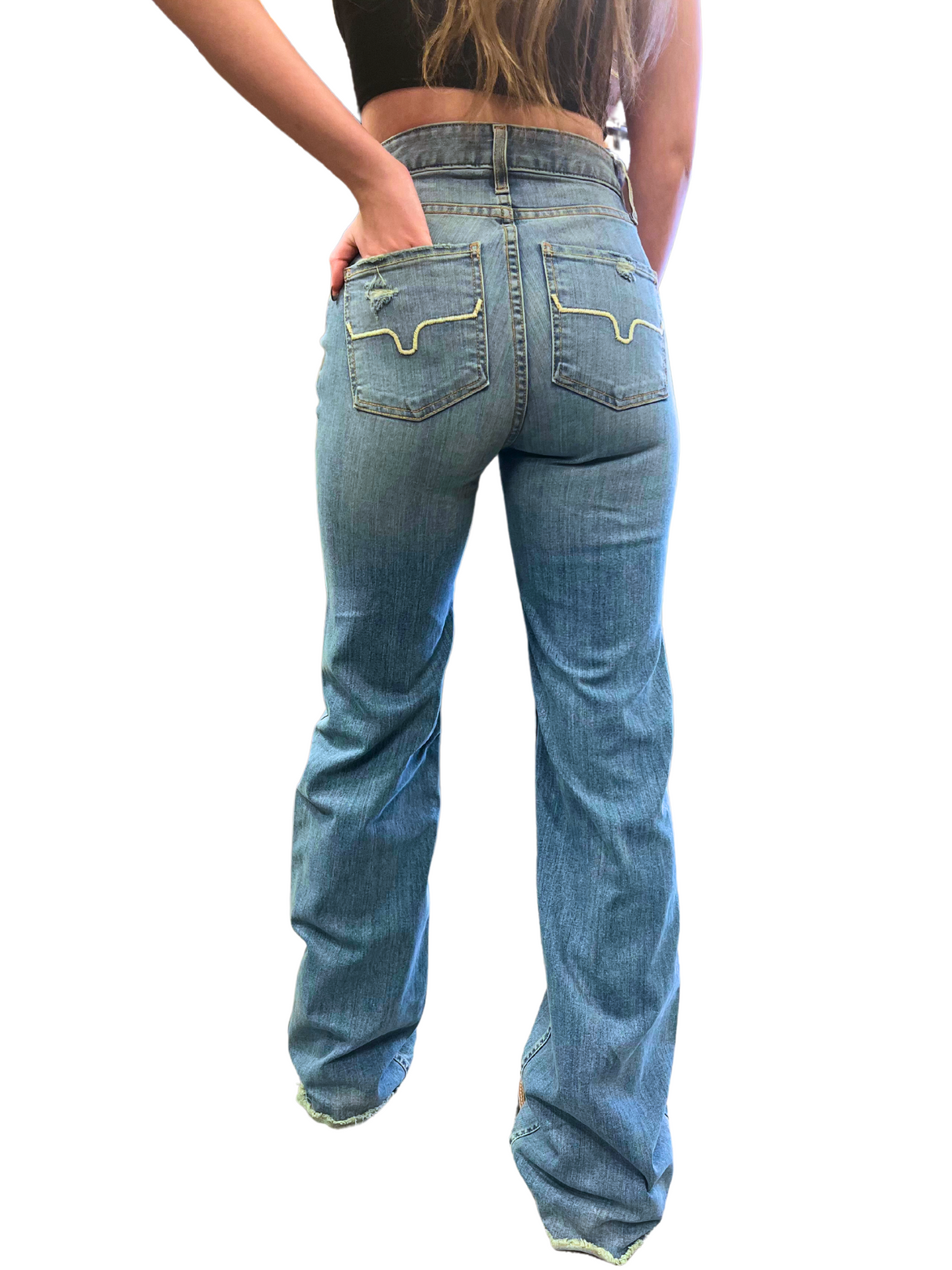 Jeans Olivia Trousers High Rise Blue - Femme