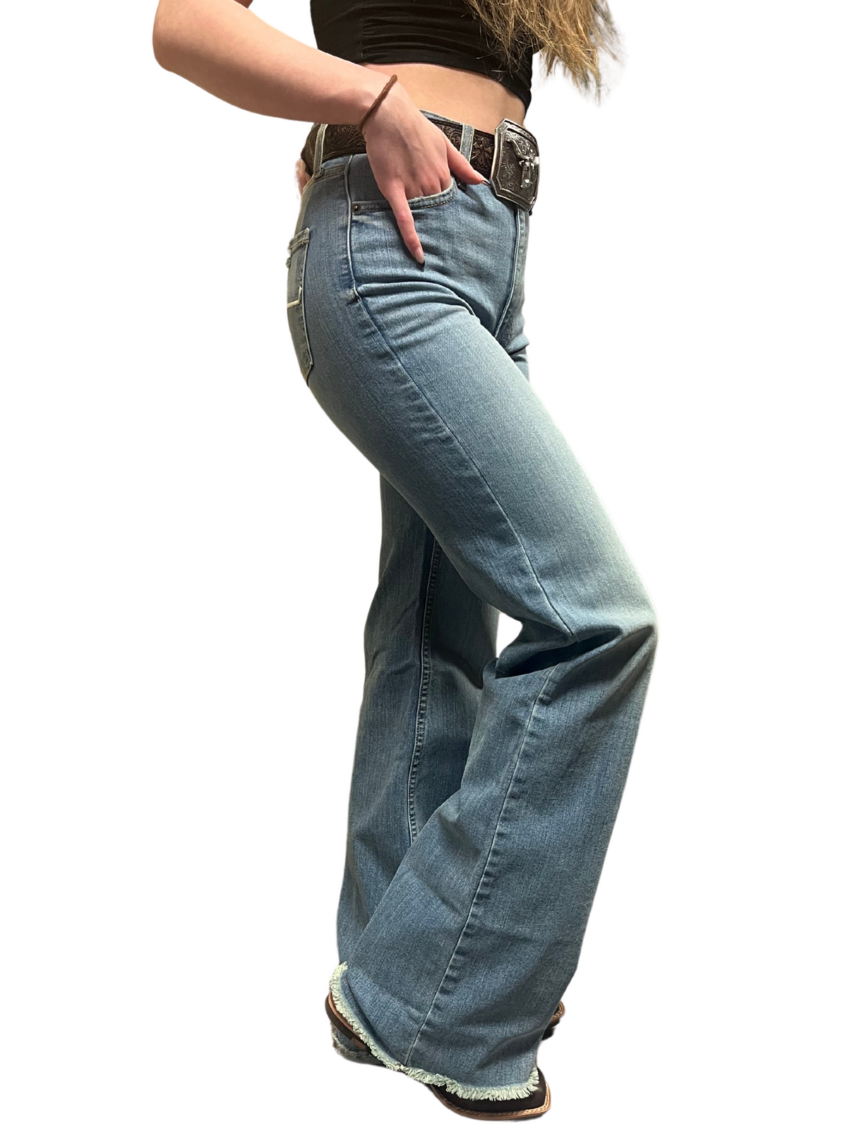 Jeans Olivia Trousers High Rise Blue - Femme