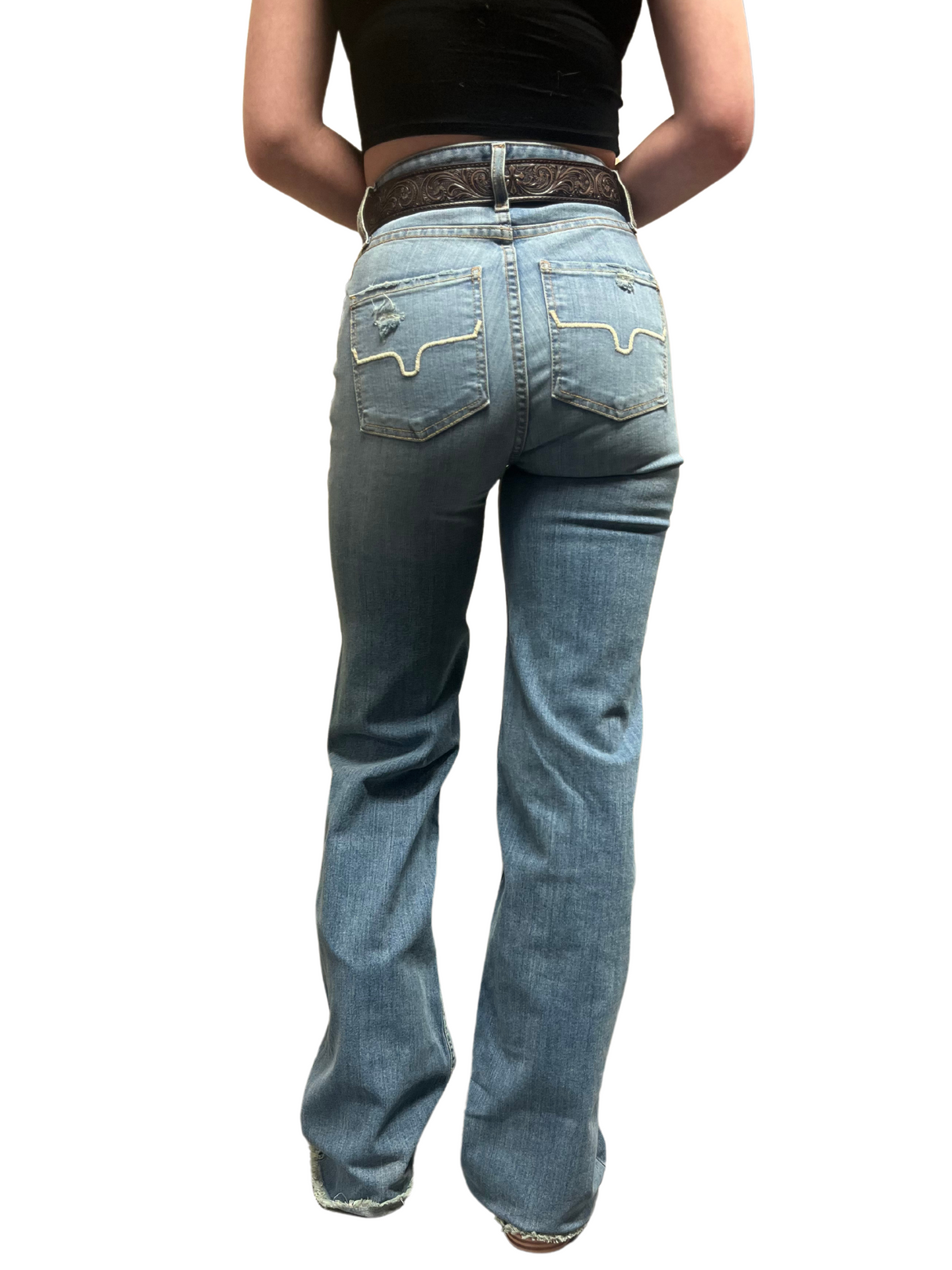 Jeans Olivia Trousers High Rise Blue - Femme