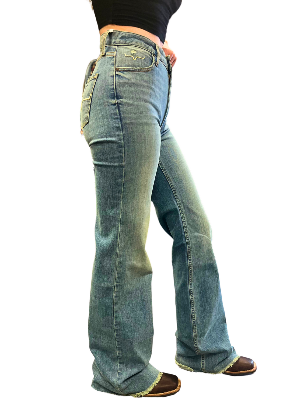 Jeans Olivia Trousers High Rise Blue - Femme