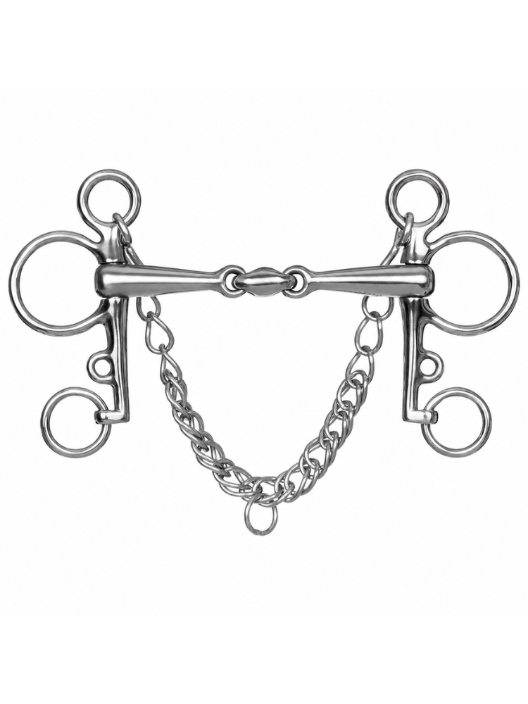 Mors Pelham double brisure avec lozenge