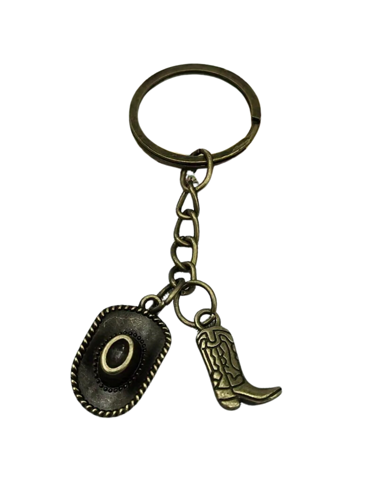 Vintage keychain with charms
