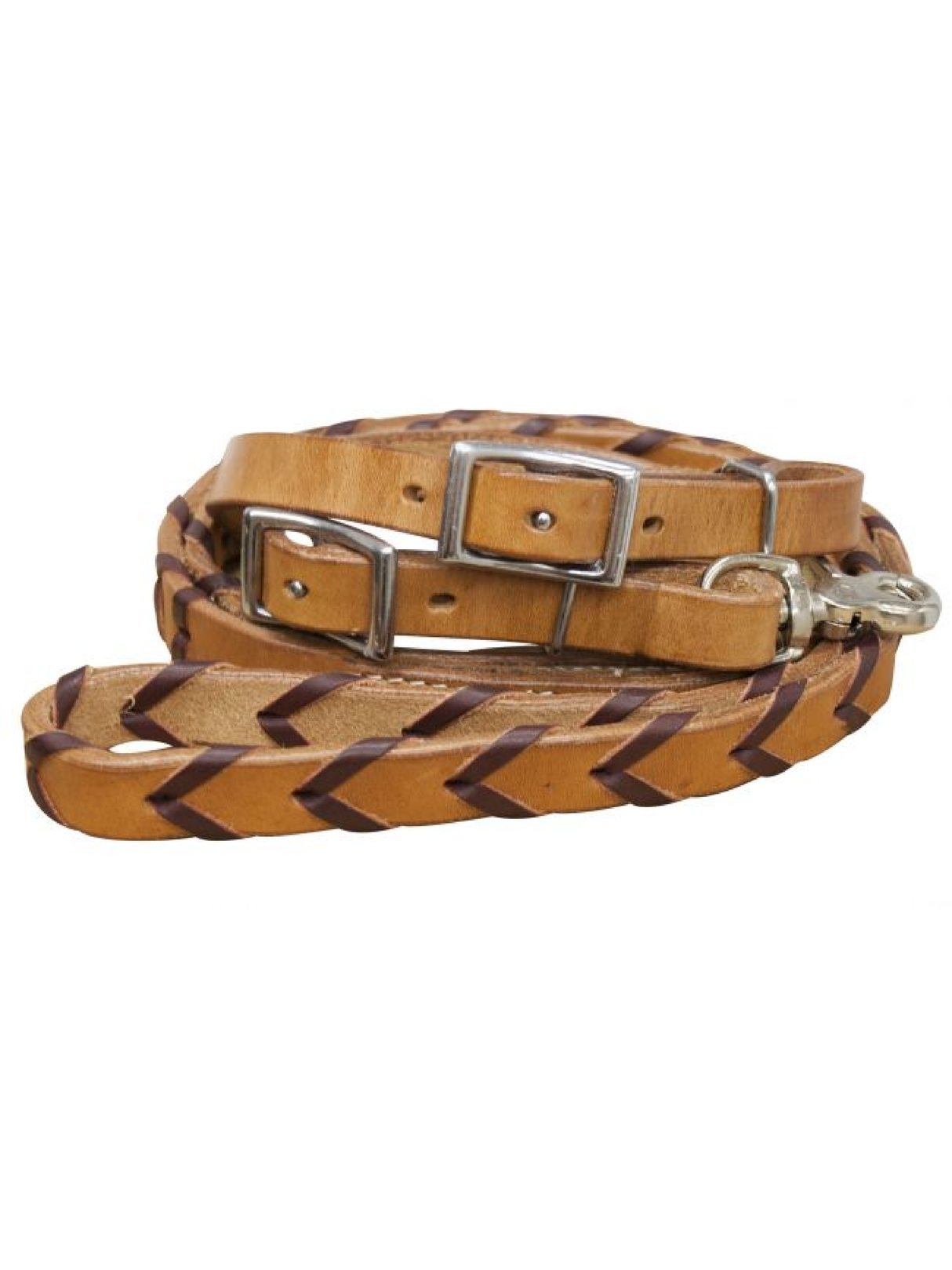 Rêne de roping tressé en cuir de 8 pieds