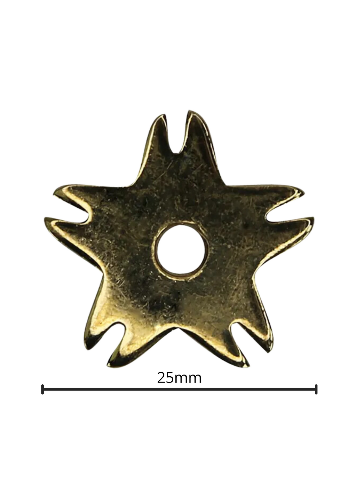 5-point western spur wheels 25mm