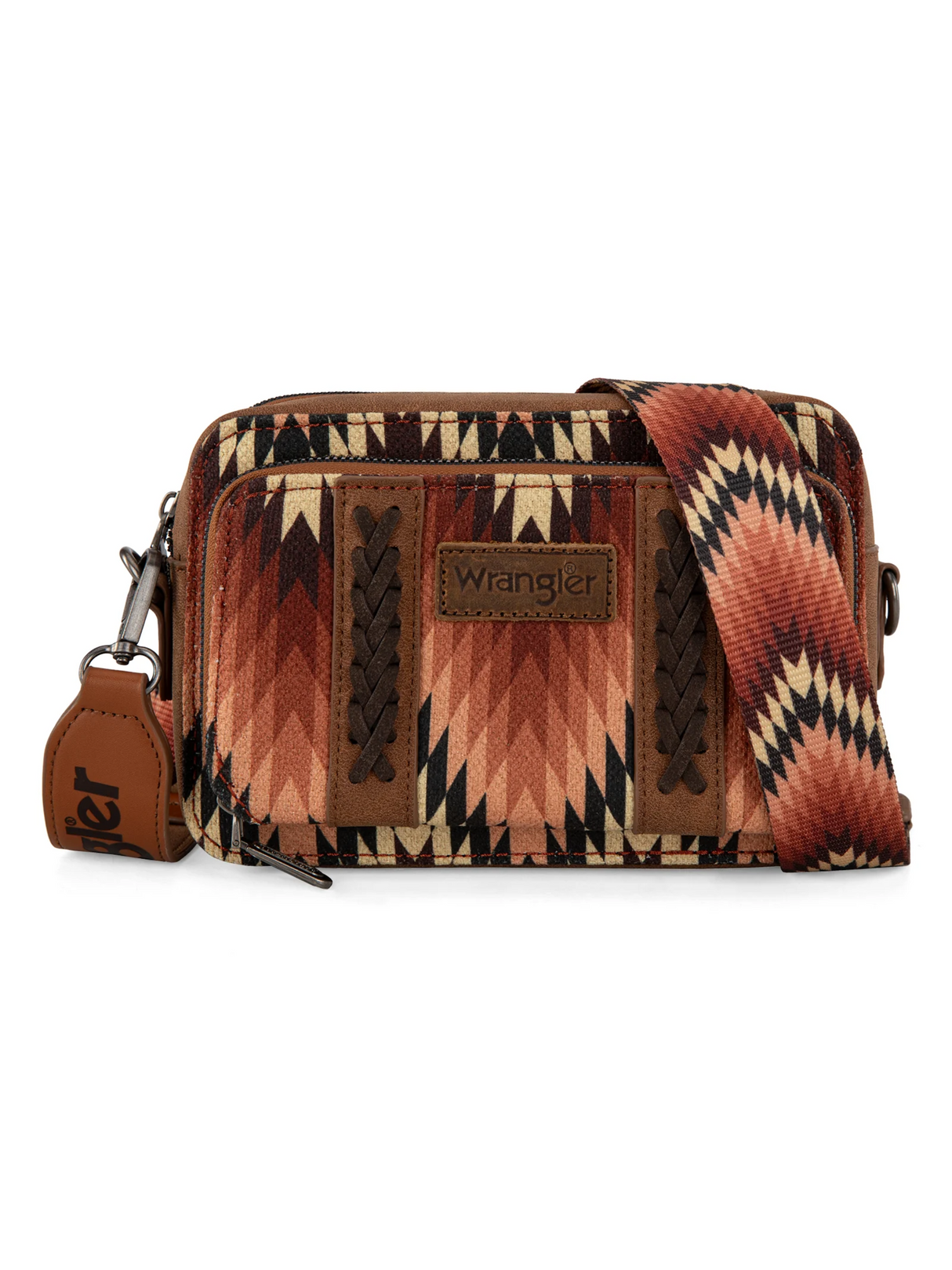 Sac à bandoulière Aztèque avec Compartiment Portefeuille