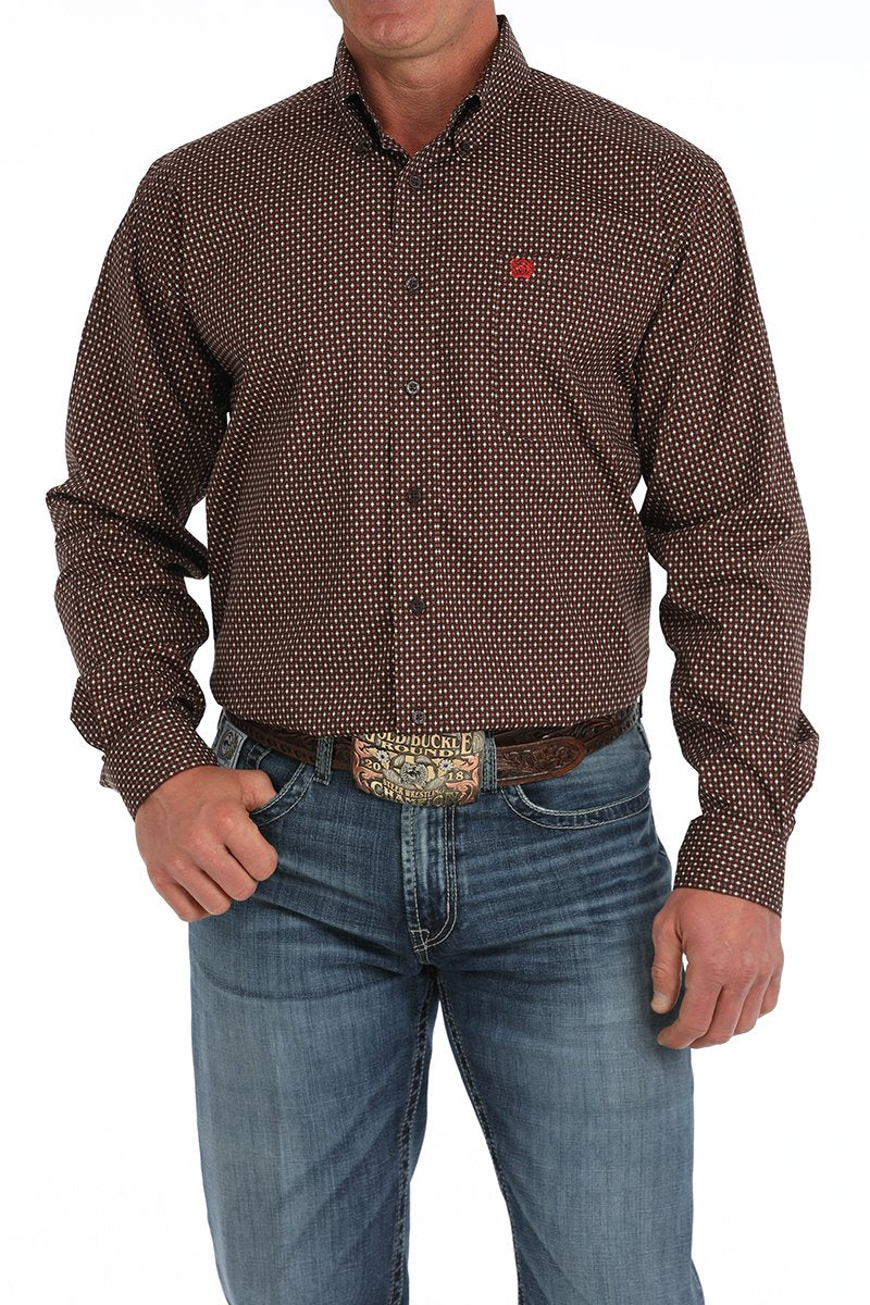 Brown Starburst Shirt - Men