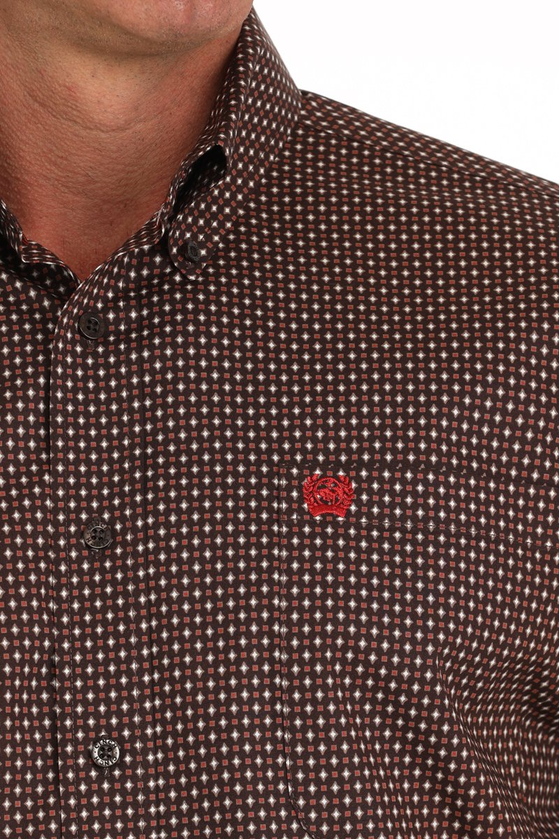 Brown Starburst Shirt - Men