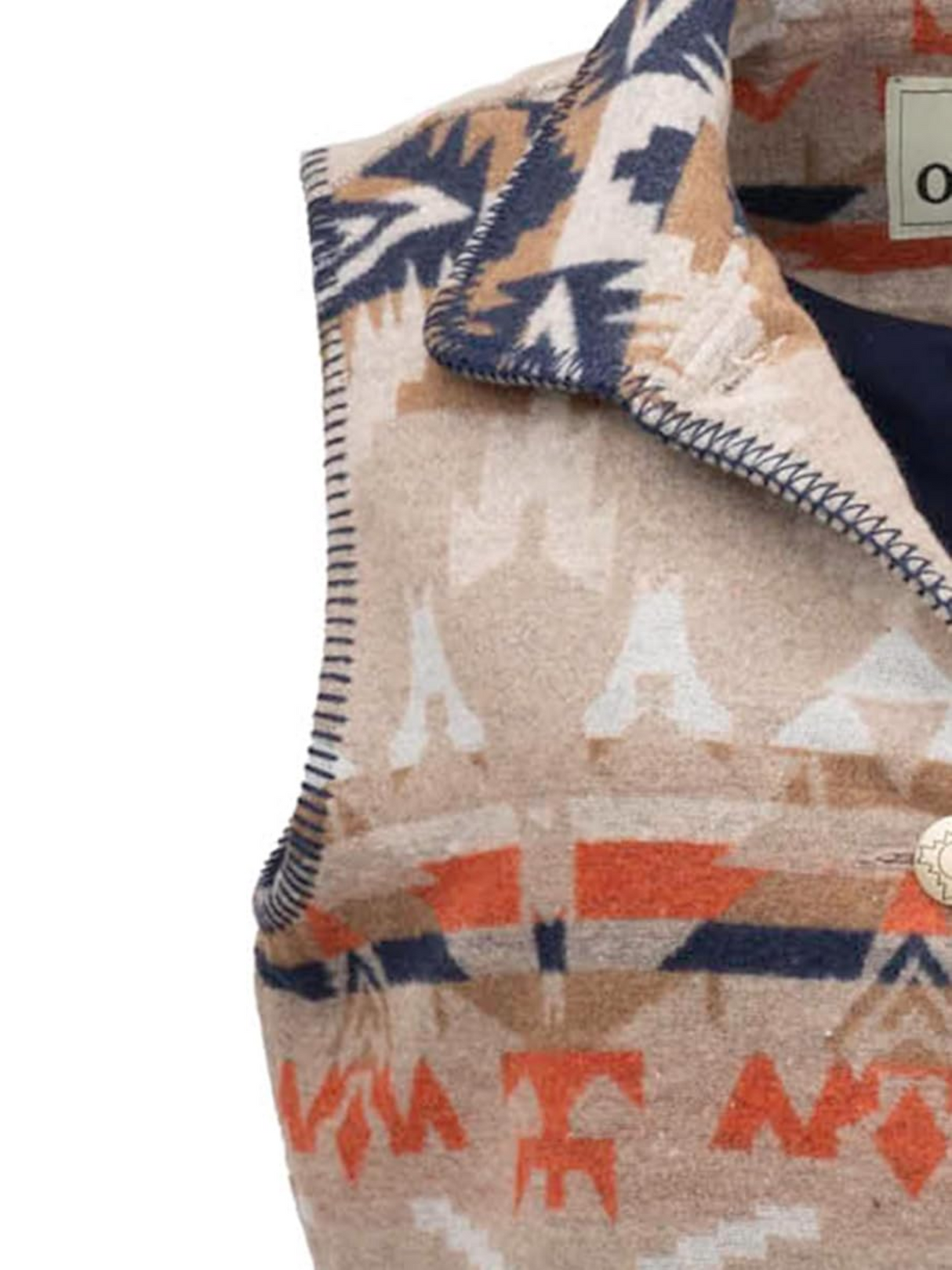 Veste longue sans manches Stockard - Femme