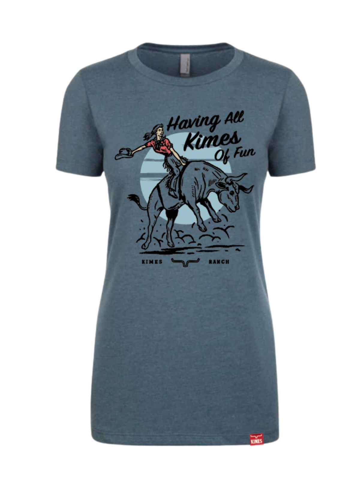 T-shirt All Kimes of Fun Indigo - Femme