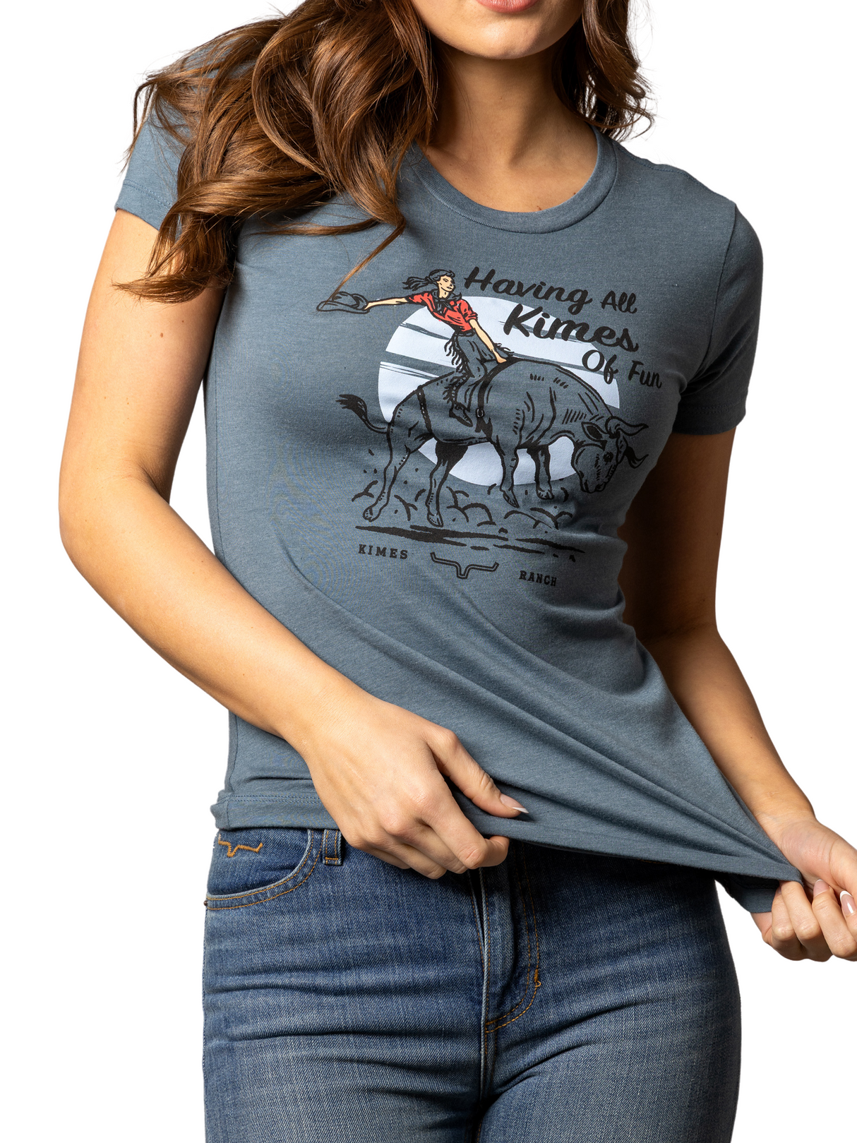 T-shirt All Kimes of Fun Indigo - Femme