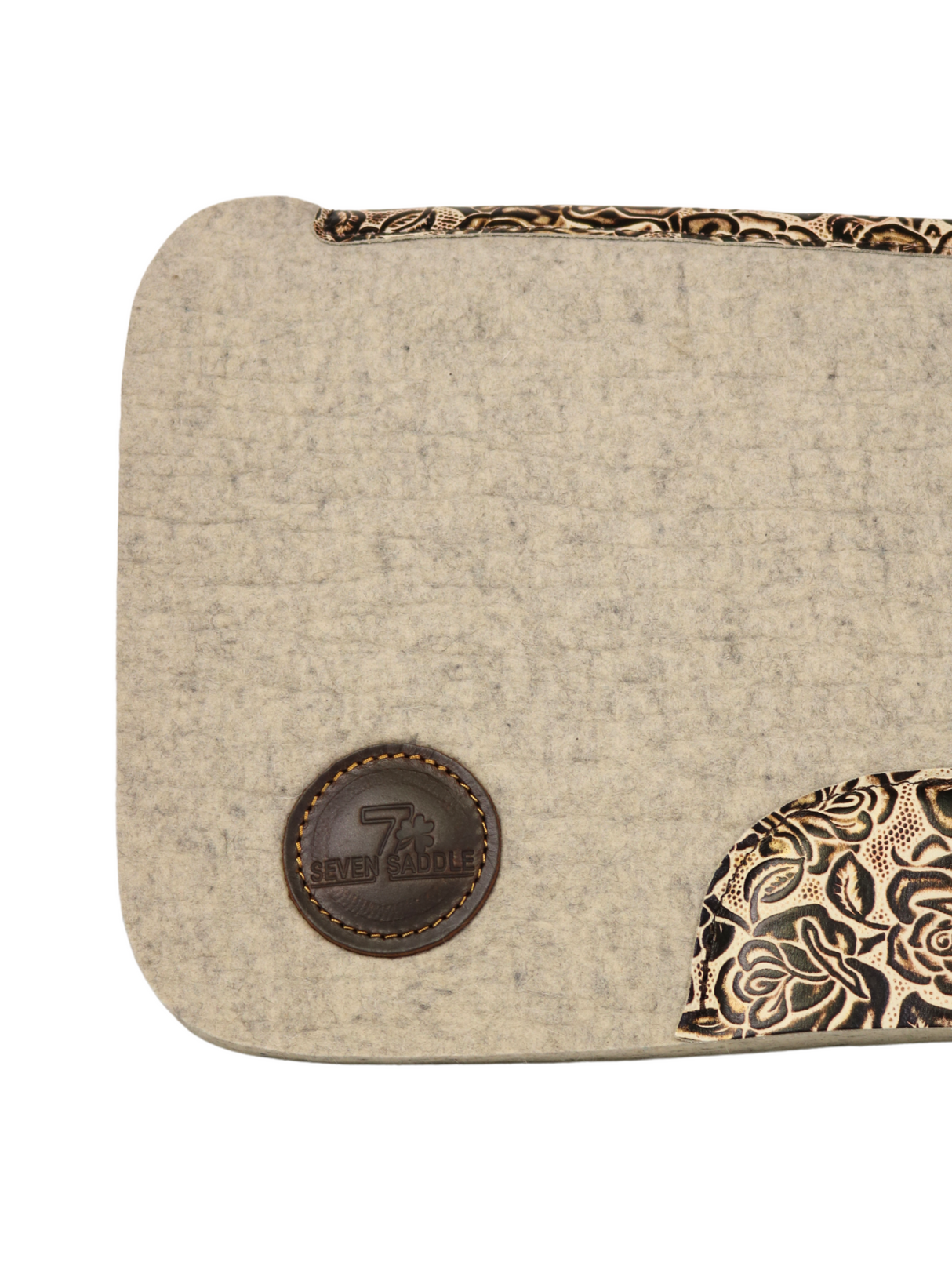Tapis Western Beige avec Fleurs brunes