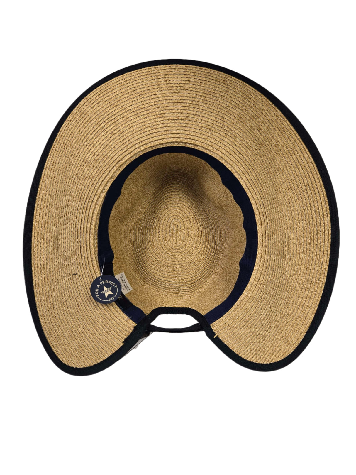 Cherish Straw Hat with Ponytail Hole - Women