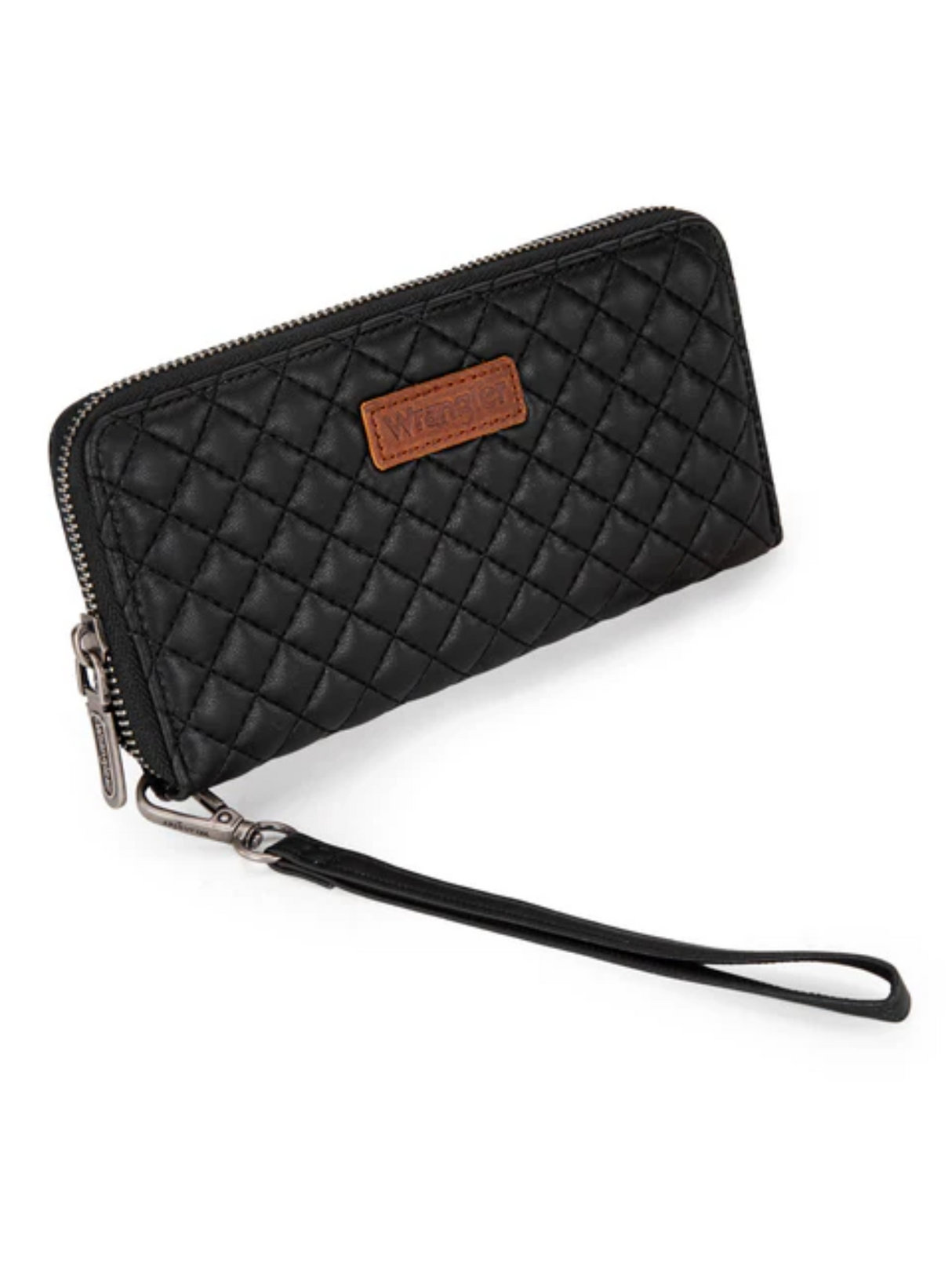 Portefeuille matelassé RFID avec dragonne amovible