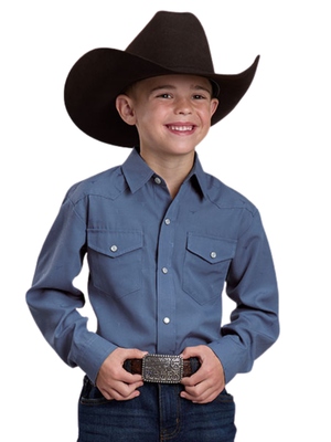 Chemise Western Ton sur Ton Tossed Steerhead - Garçon