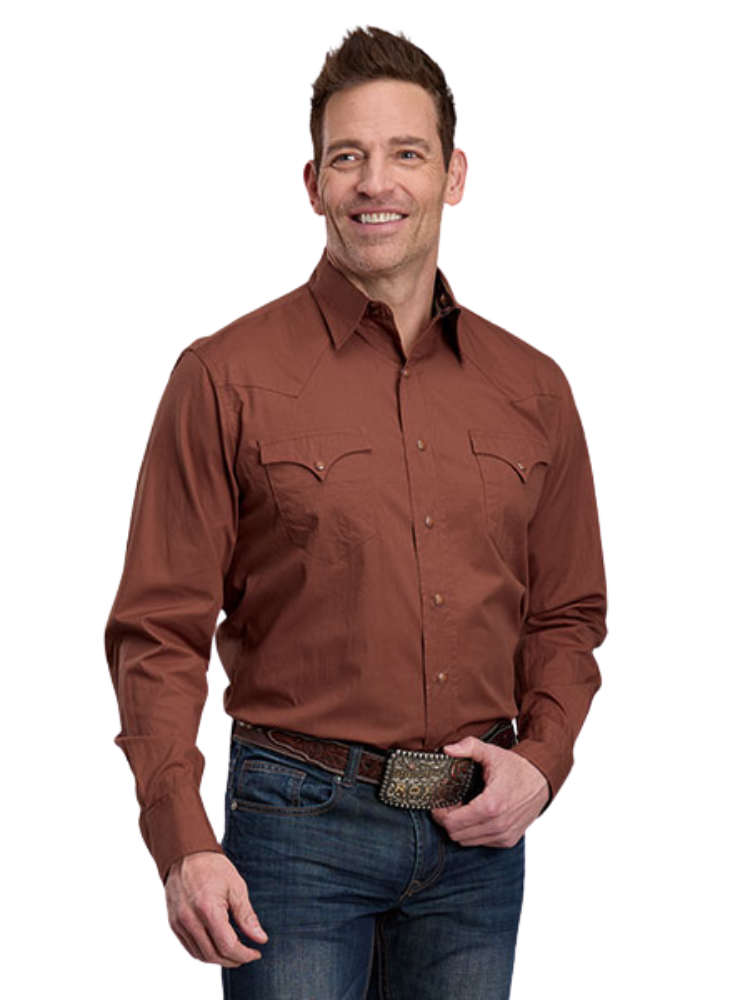 Chemise Western Performance Sienna Brown - Homme