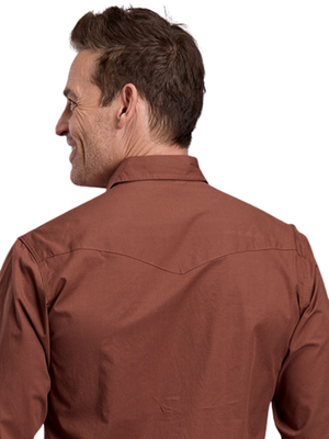 Chemise Western Performance Sienna Brown - Homme