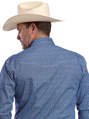 Western Sky Tile Bandana Shirt - Men