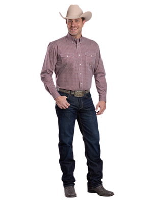 Western Shirt Amarillo Collection Red Tile Scarf - Men's