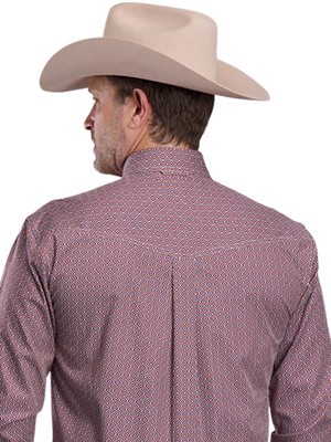 Western Shirt Amarillo Collection Red Tile Scarf - Men's