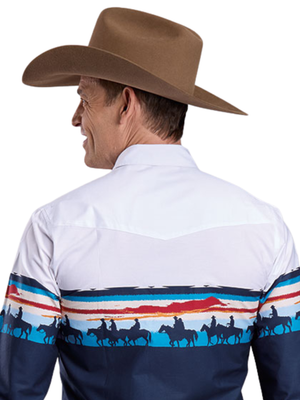 Vintage Sunset Border Collection Western Shirt - Men's