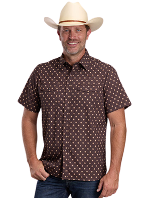 Chemise Western 3013 Argyle à manches courtes - Homme