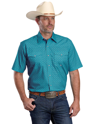 Chemise à manches courtes Amarillo Wallpaper Medaillon - Homme